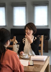 話し方教室コミュニケーションセミナーコーチングyuiフリーアナウンサー藤井千代美、藤井奈央美によるプライベートレッスン受講いただきました